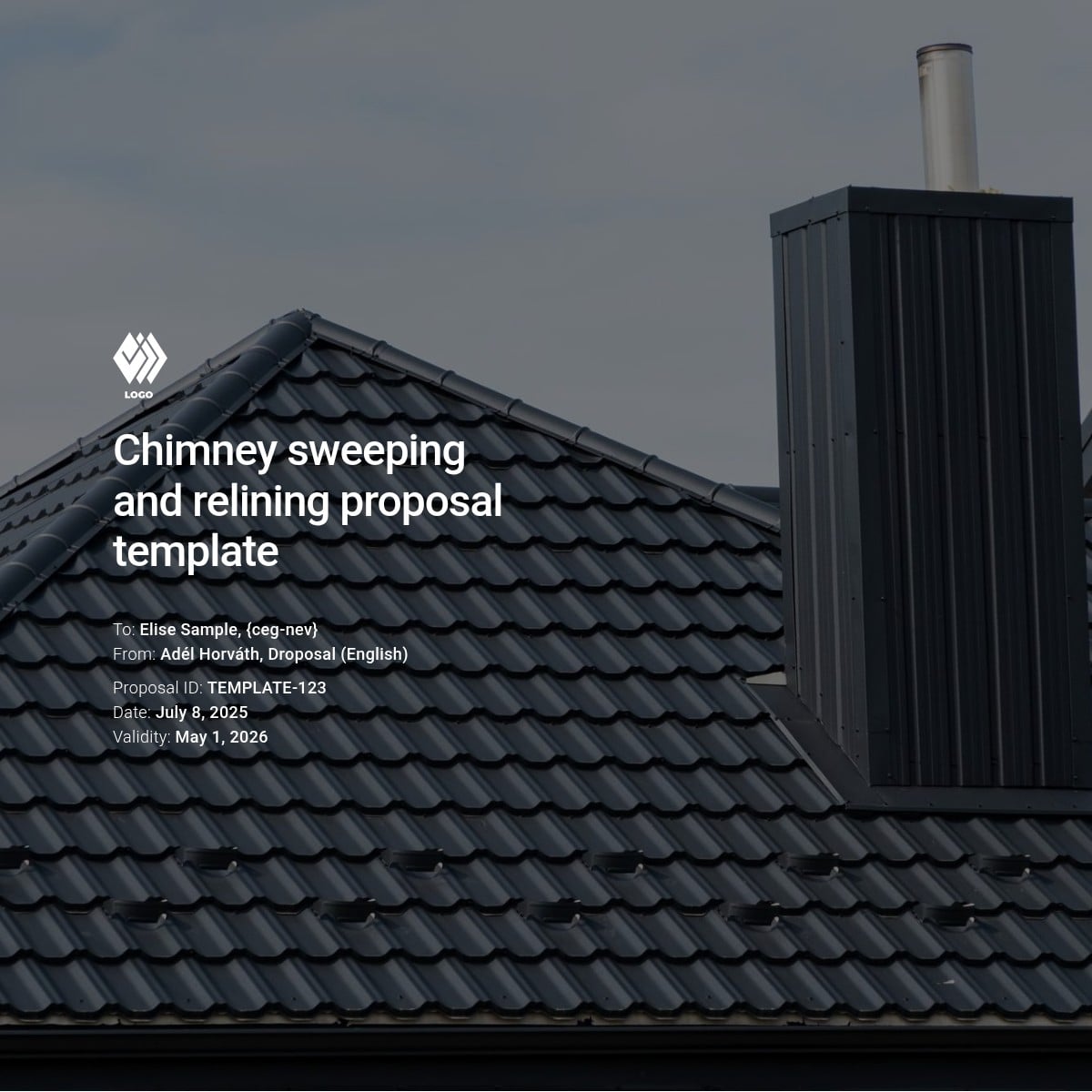 Chimney sweeping and relining proposal template