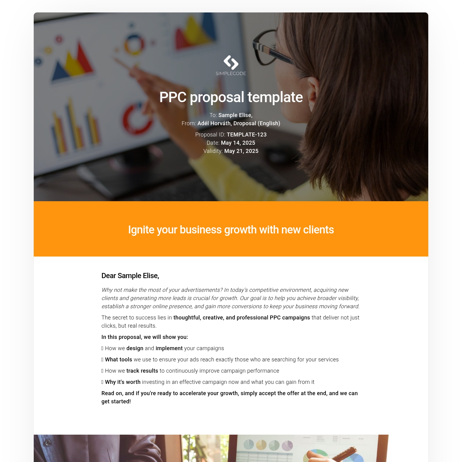 PPC proposal template