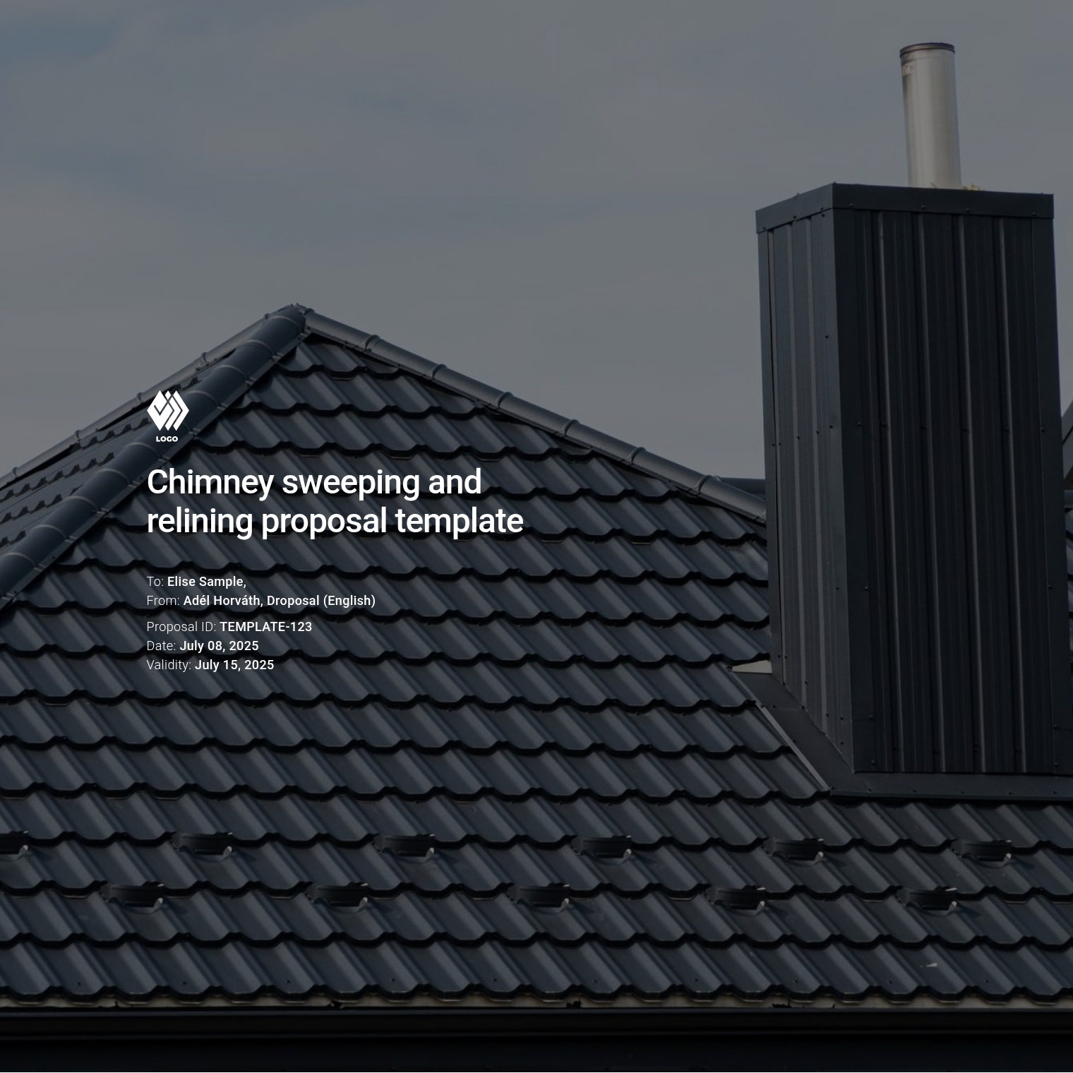 Chimney sweeping and relining proposal template
