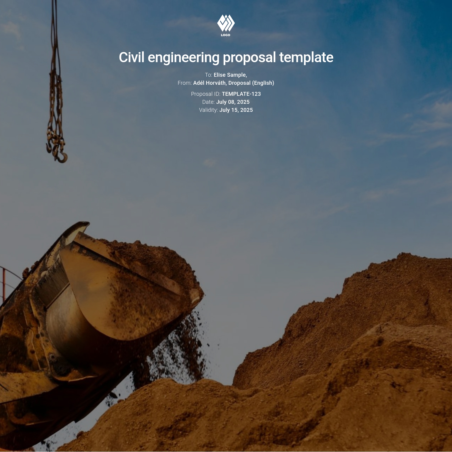 Civil engineering proposal template