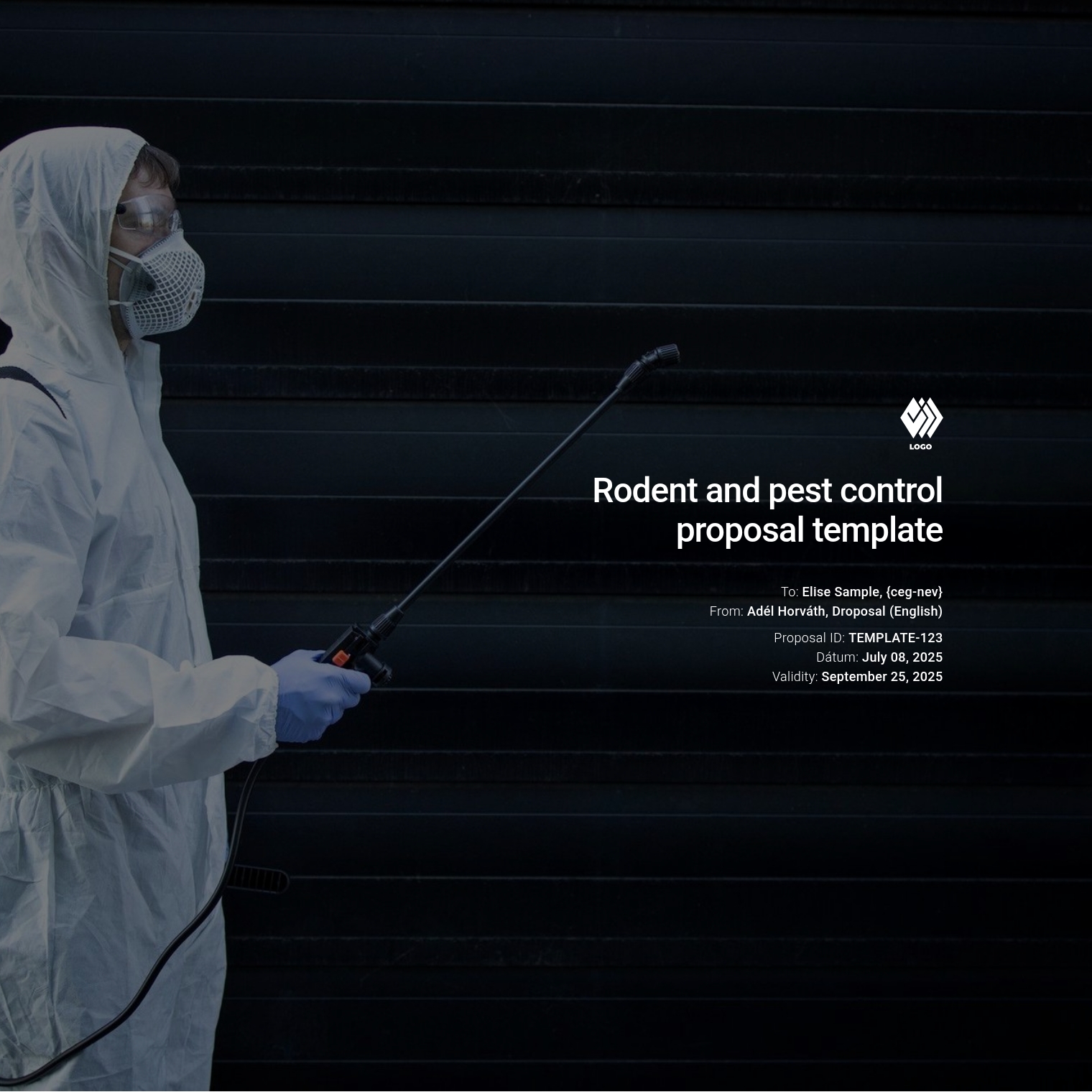 Rodent and pest control proposal template